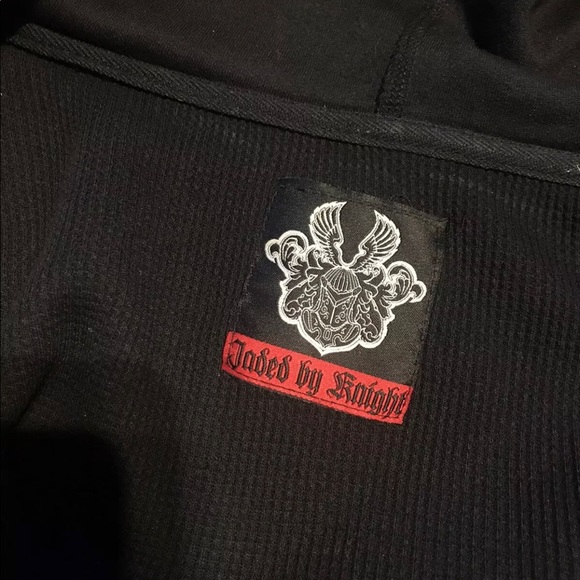 Jaded By Knight Vintage Skulls Leather Lost Angels X Large Hoodie Jacket - Picture 9 of 9